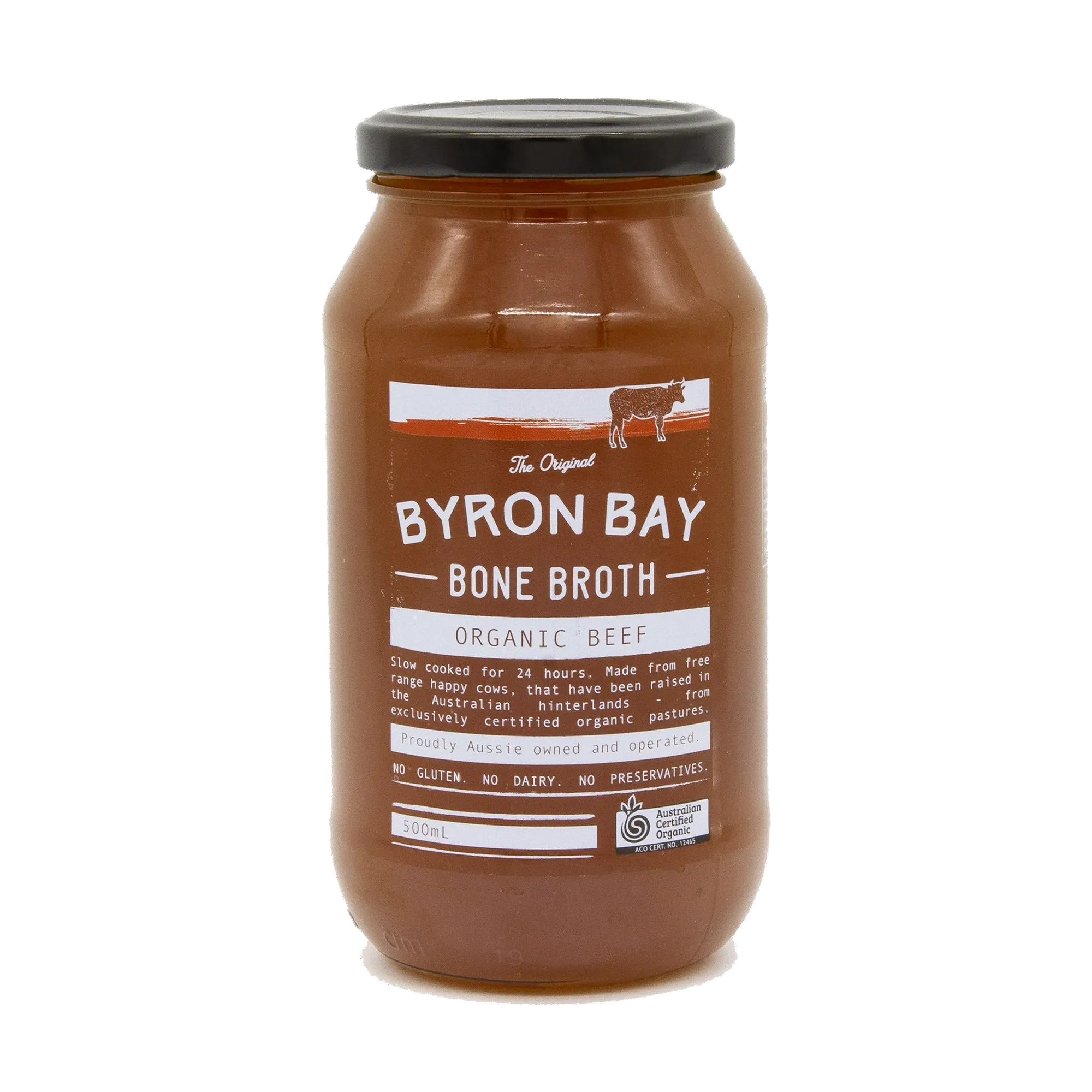 Organic Beef Bone Broth - 500ml Jar