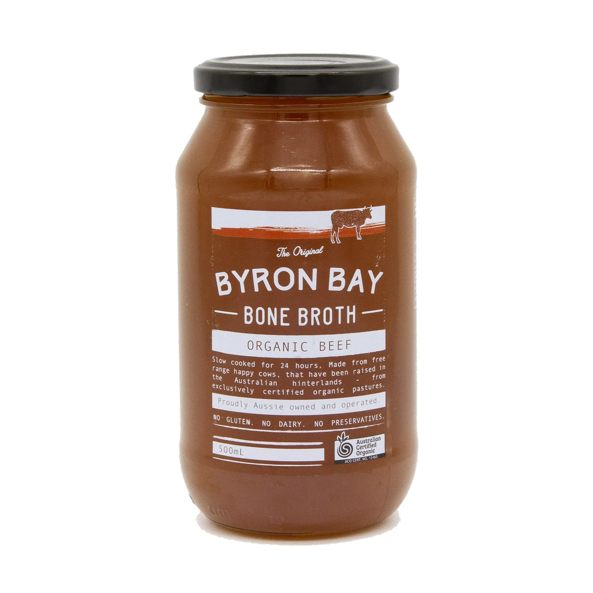 Organic Beef Bone Broth - 500ml Jar