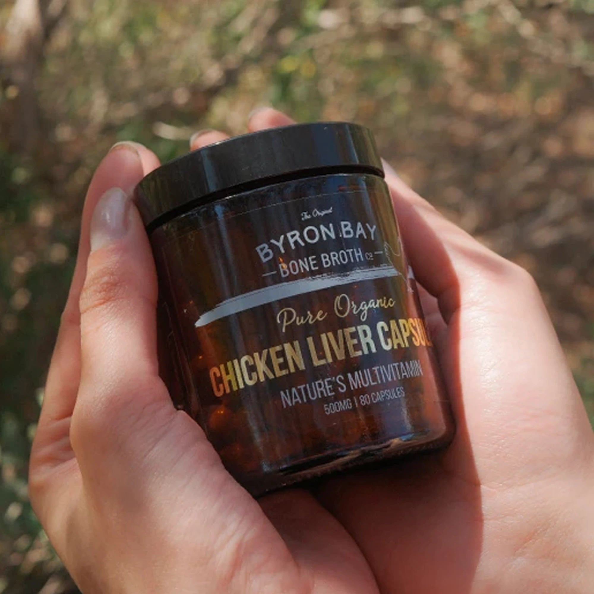 Organic Chicken Liver Capsules - 500mg Jar