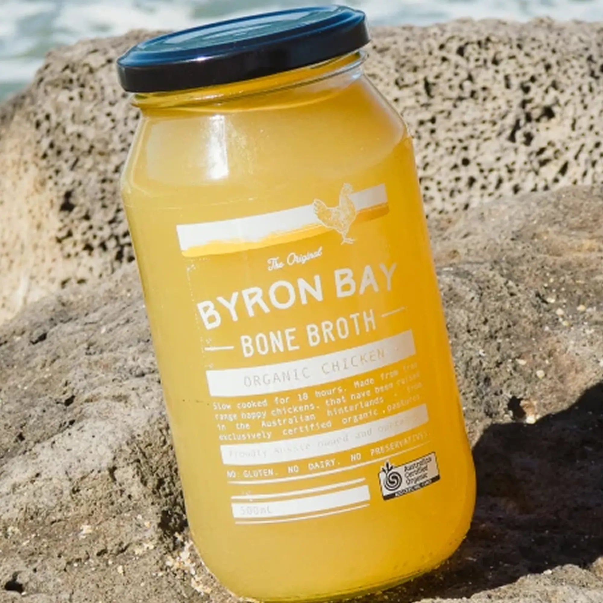 Organic Chicken Bone Broth - 500ml Jar