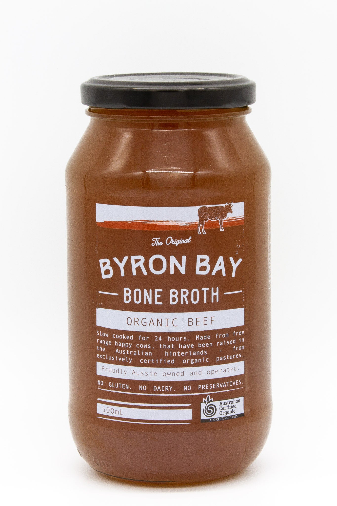 Organic Beef Bone Broth - 500ml Jar