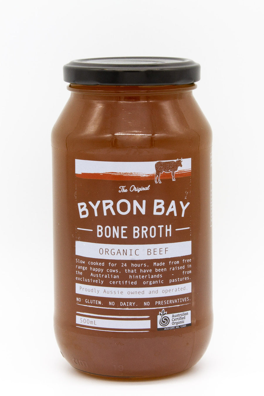 Organic Beef Bone Broth - 500ml Jar